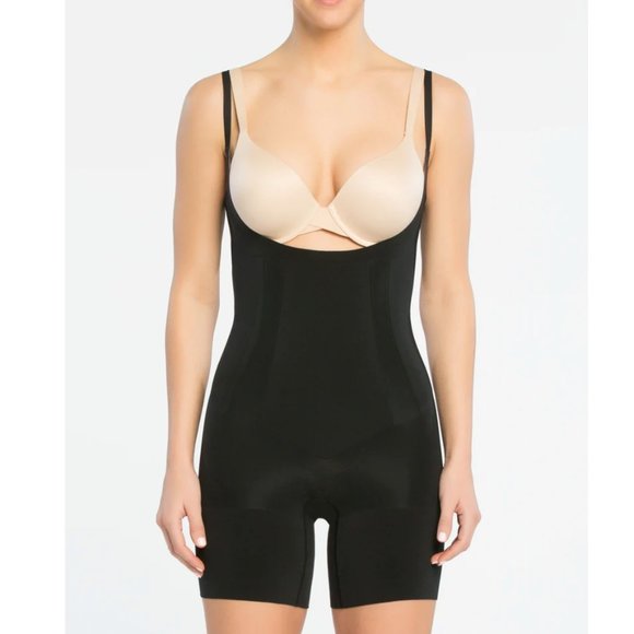 SPANX Other - SPANX OnCore Open-Bust Mid-Thigh Sculpting Bodysuit 10130R -Very Black - Size XL